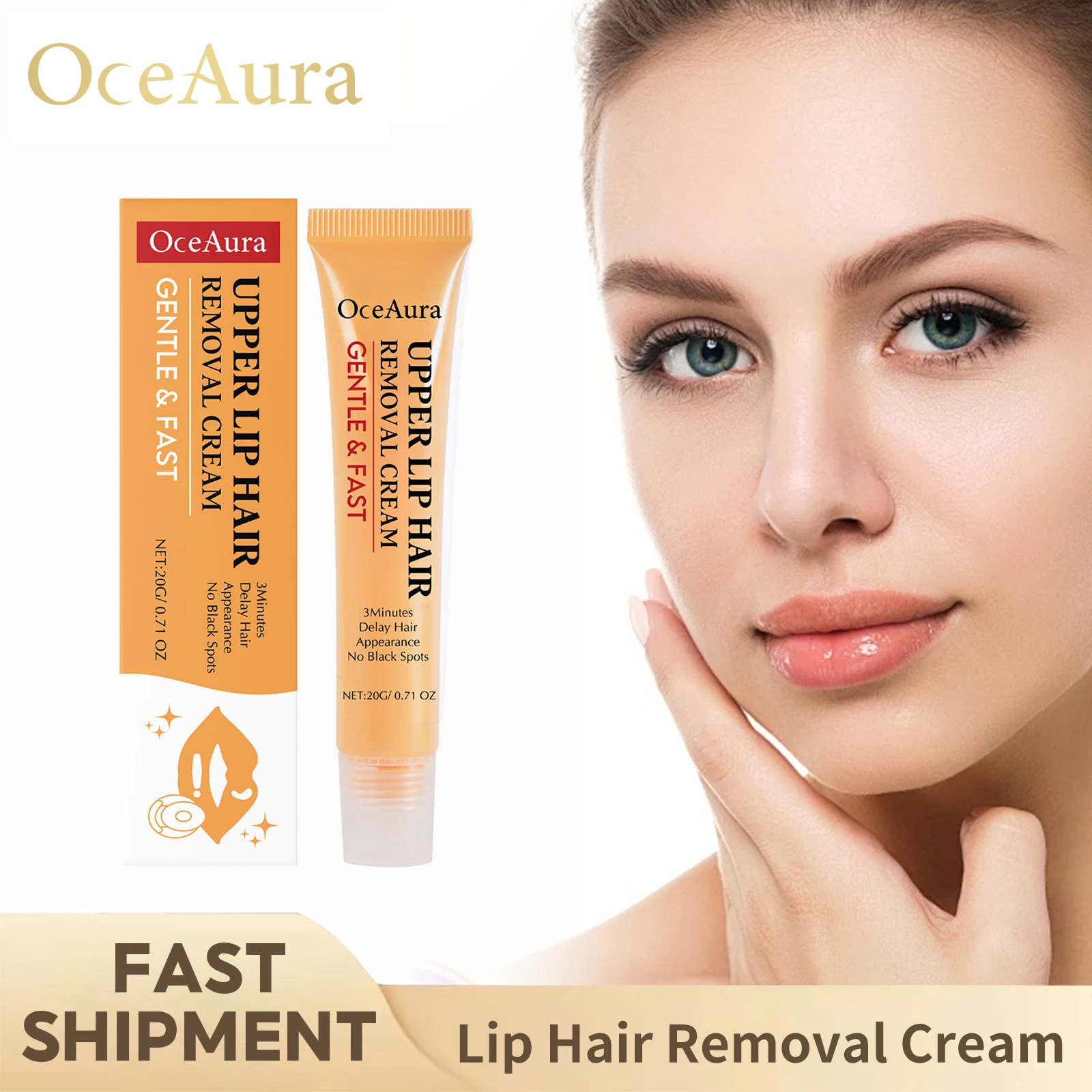 Lip Hair Removal Cream Stop Hair Growth Gentle Soothing Epilator Nourish Whiten Skin Facial Underarm Depilation Cream For Women