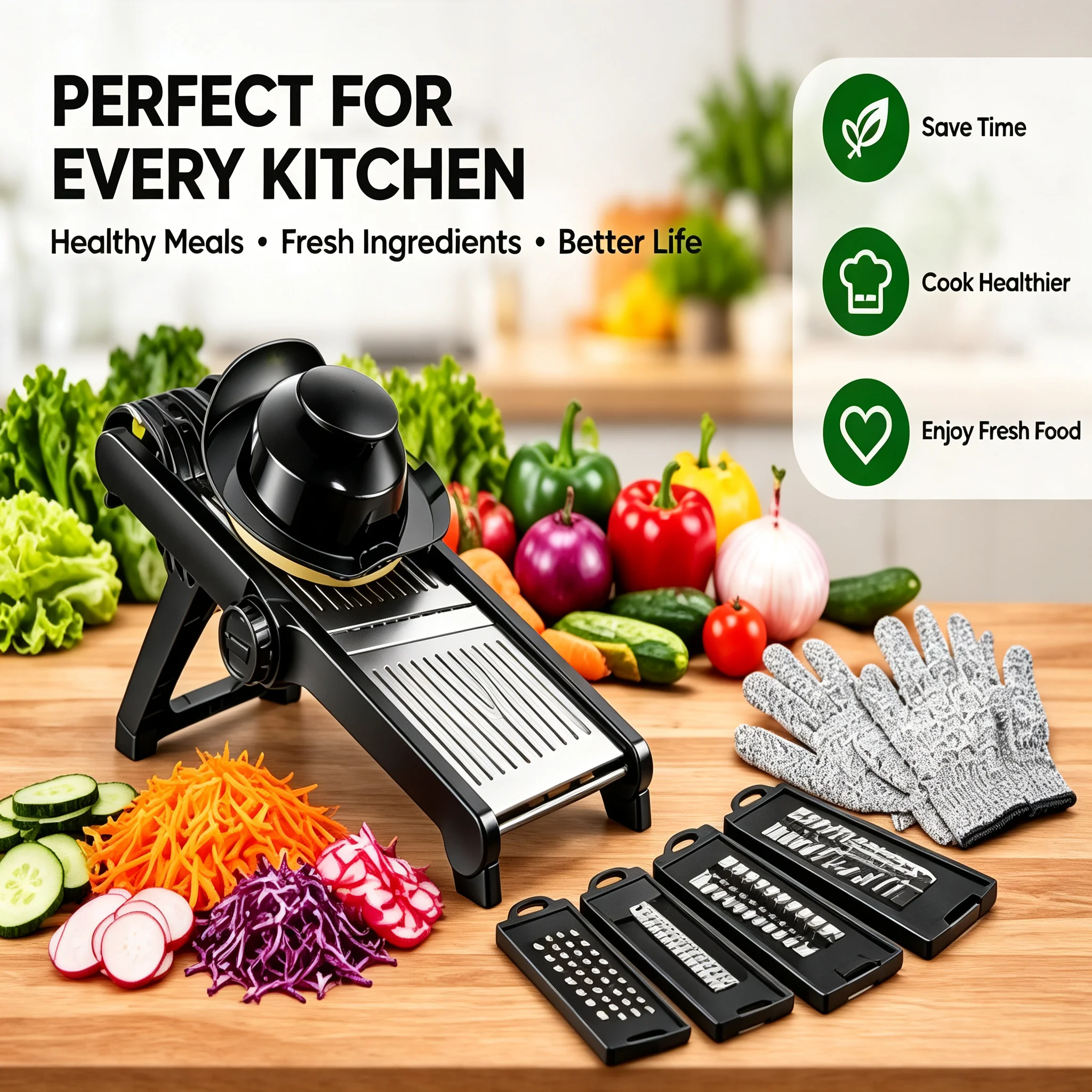Mandoline Slicer Guard - Mandoline à légumes, trancheuse alimentaire à