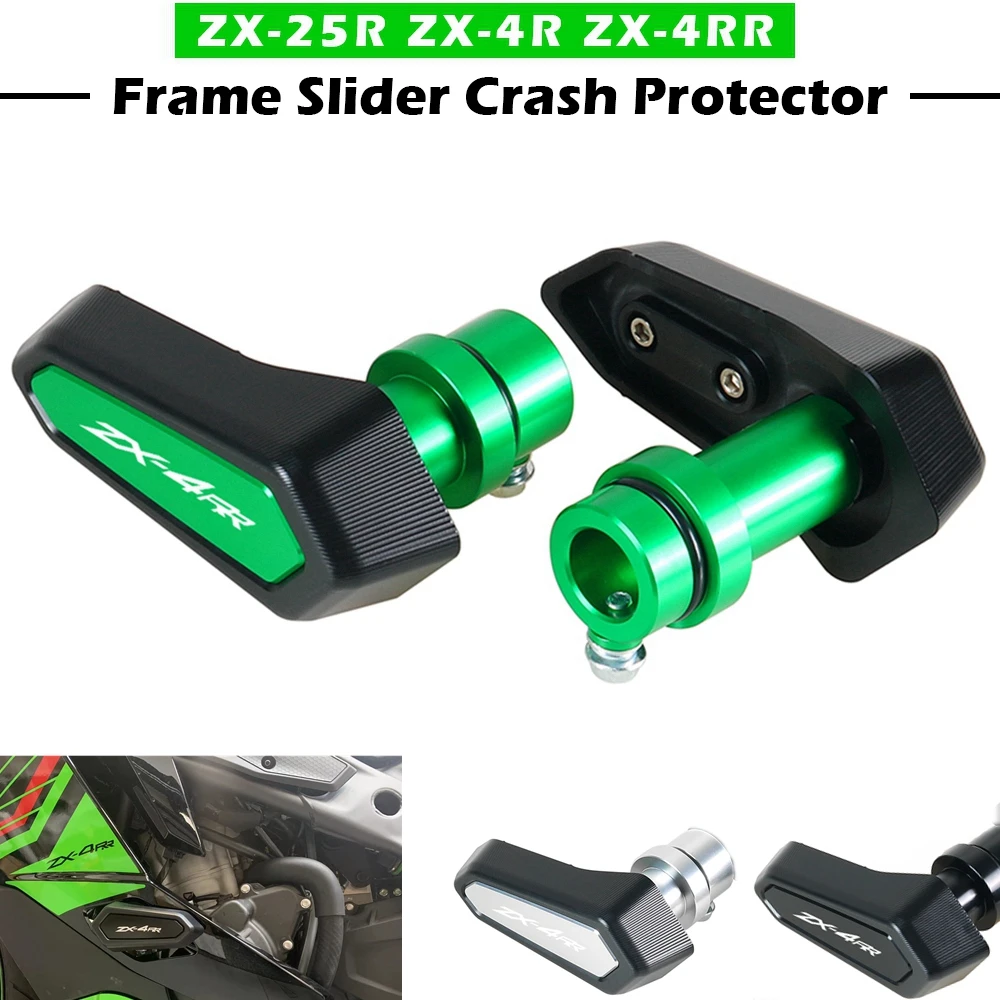 Deslizadores de Marco ZX4R, Protector contra choques para KAWASAKI ZX25R/ZX4R/ZX4RR ZX4R SE, accesorios de motocicleta, almohadilla de protección contra caídas de motor