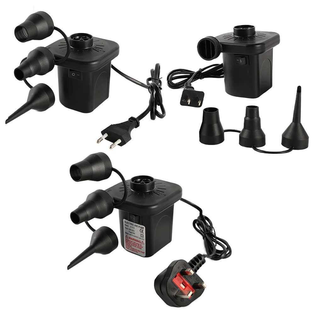 Portable Air Pump with 3 Nozzles Pump Inflator/Deflator Pumps for Inflatable Boats Swimming Ring