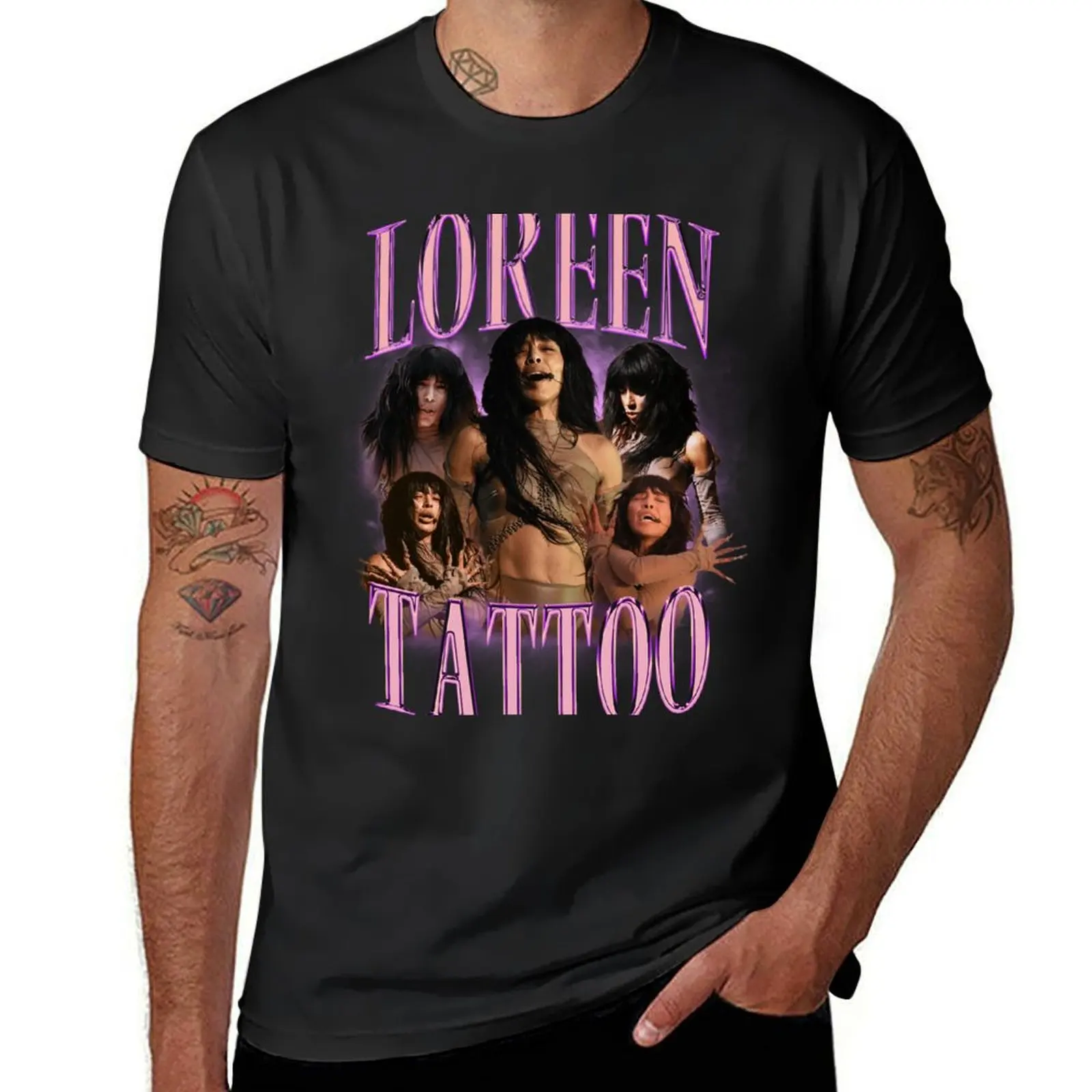 Loreen Tattoo Eurovision Song Contest Sweden 2023 Melodifestivalen Melfest T-Shirt blanks Blouse mens workout shirts