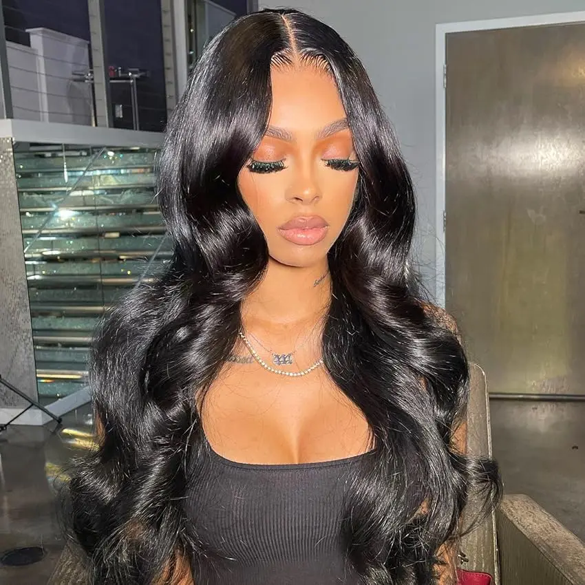 30 inch Body Wave Human Hair Wigs 13x6 Lace Frontal Wig Human Hair Pre Plucked 180% Density Body Wave 13x4 Lace Front Wigs