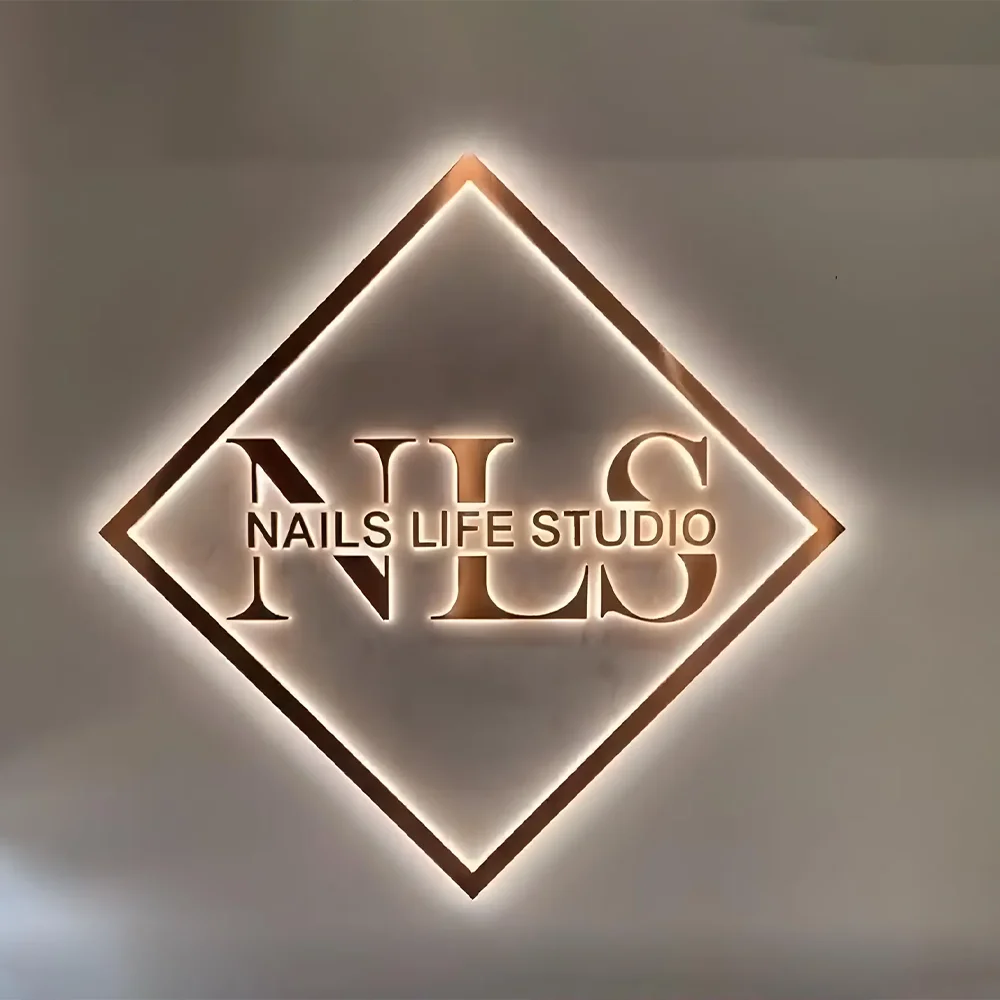 

Custom Neon Sign Business Logo 3DBeauty Salon Nail Hair Studio 3D AcrylicSigns custom company Name LED NeonLight Dropshipping