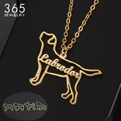 Cute Custom Name Necklace Adorable Dog Cat Shape Names Chains For Boy Girls Birthday Gift Lovely Jewelry Variety Pendant Choker