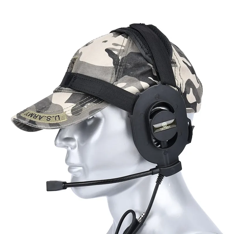 Softair Tactical Headphones Bowman Elite II Military Shooting Communication Headset U94 PTT Kenwood For Baofeng Walkie talkie