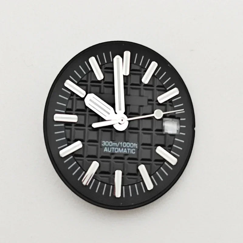 Cadran Shoous à bande argentée pour montre, mouvement mécanique, accessoires de remise en état, vert, applicable ata yota, 8215, 3804, 2813, 30mm