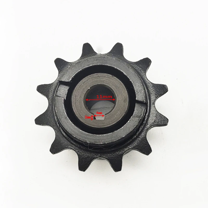 Card slot 12T single speed flywheel middle drive motor flywheel 12 Teeth Chain Sprocket For Electric Bike Motor MY1016Z MY1018