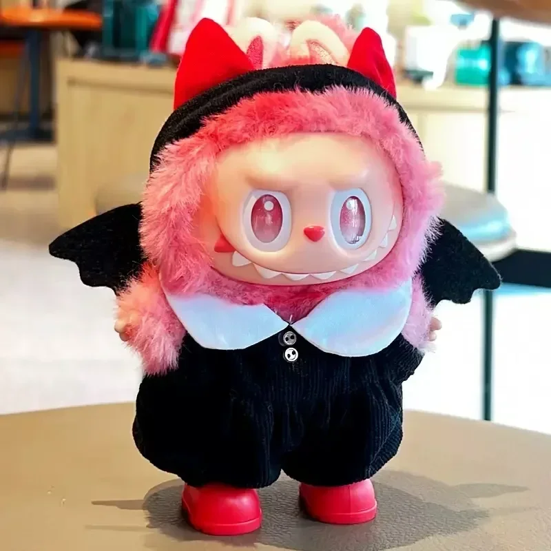 

For Labubu 3.0 Big Into Energy Series Doll Clothes Black & White Angel Demon Cloak Labubu Accessories Fashion Cute Cloak