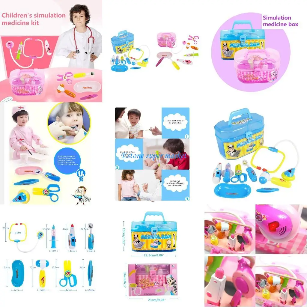 090B 医療おもちゃキット歯医者アクセサリー聴診器パーティーごっこ & 役割 P 用