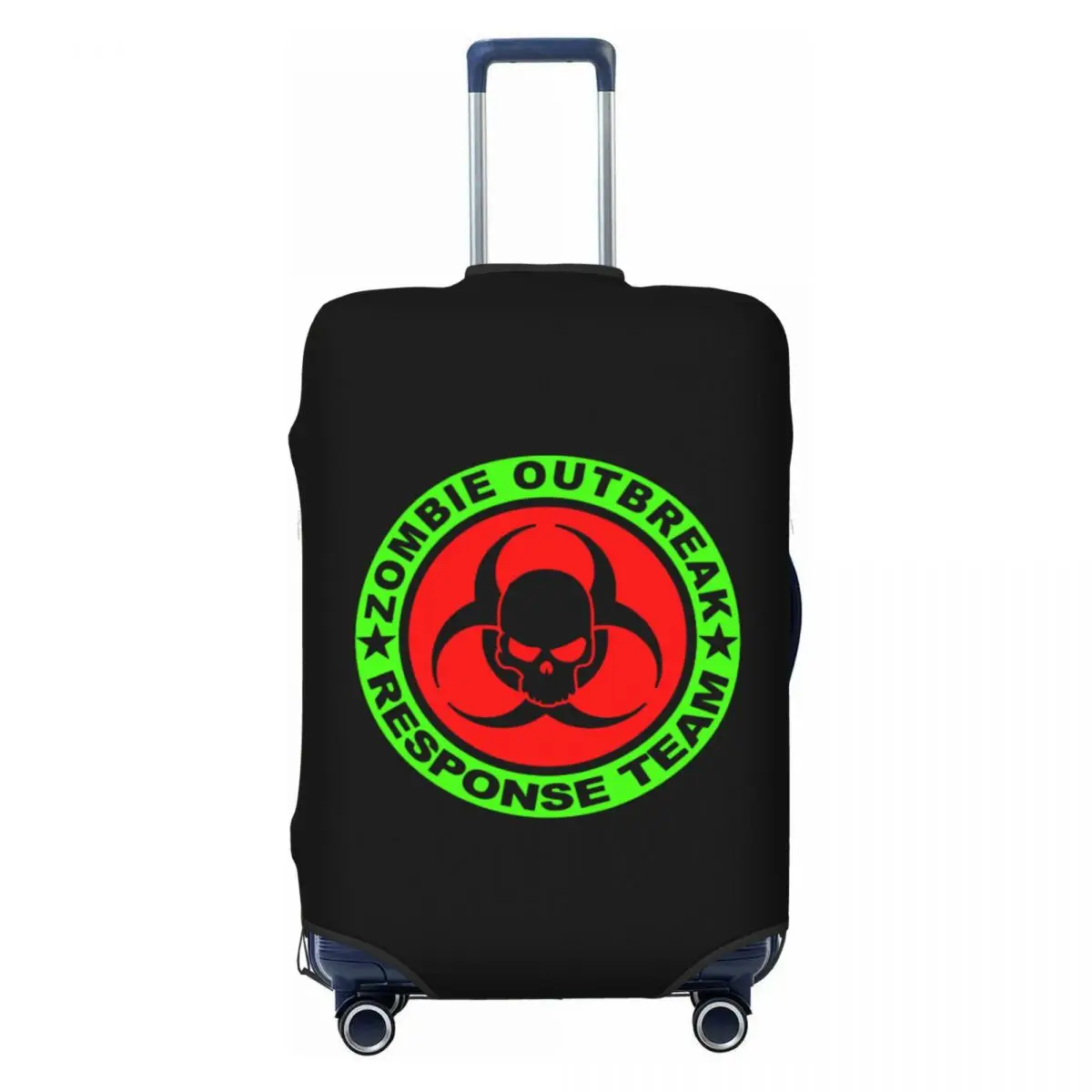 

Custom Zombie Outbreak Response Team Luggage Cover Elastic Travel Suitcase Protective Covers Fits 18-32 Inch