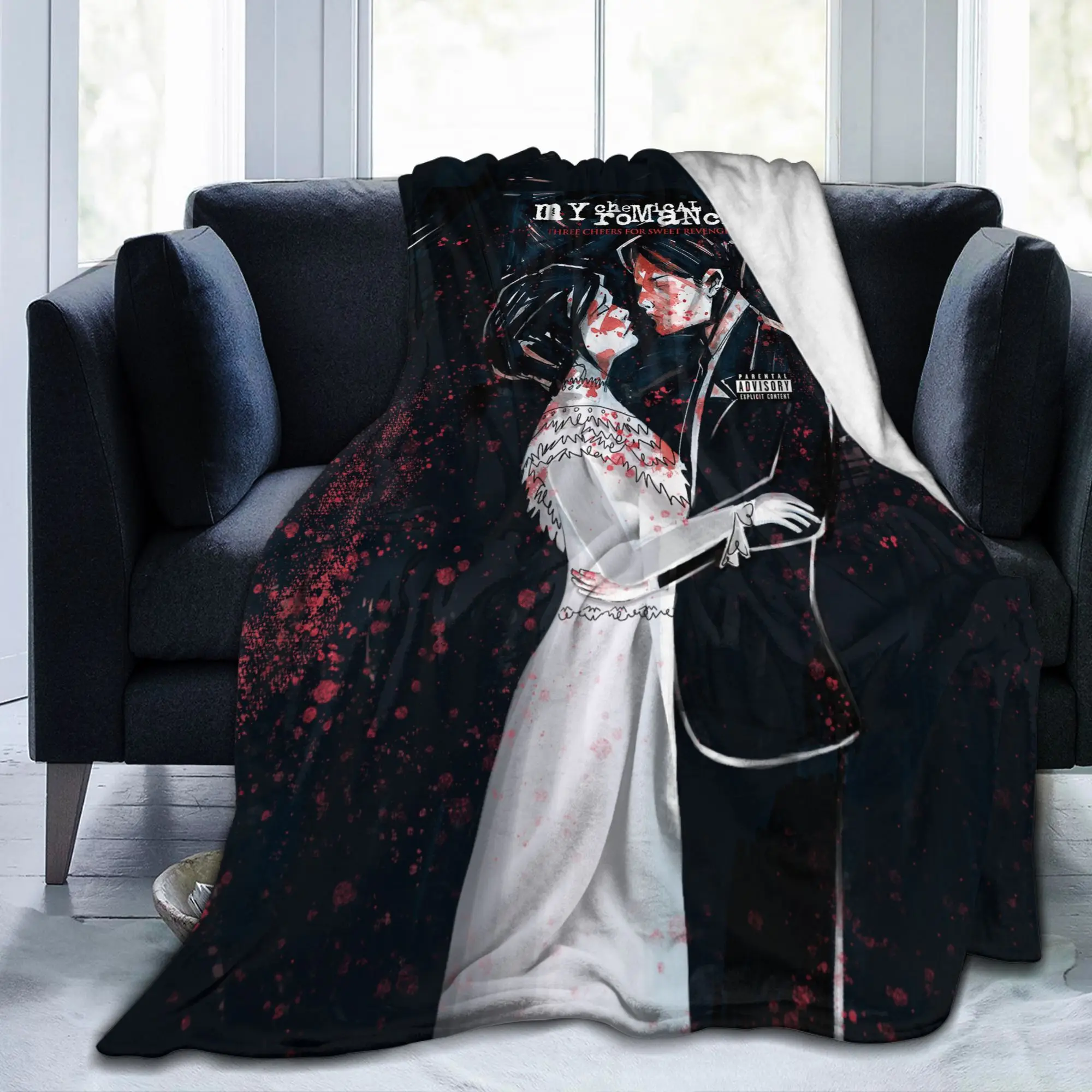 بلدي الكيميائية الرومانسية بطانية الفانيلا الربيع/الخريف المحمولة فائقة النعومة رمي بطانية ل أريكة الأريكة المفارش #5