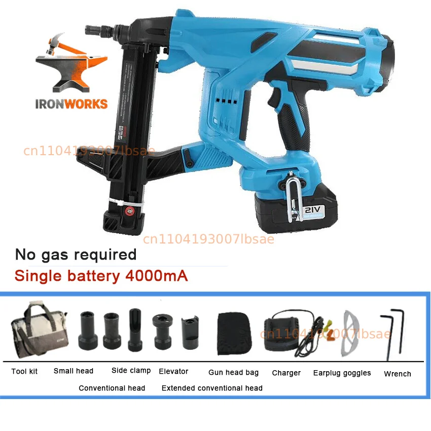 DCCN40 Electric Steel   Woodworking Steel Nail Rechargeable Door And Window Nailer Nail 20V/4Ah 100J