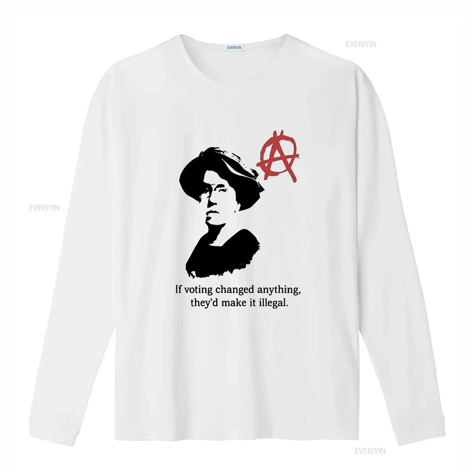 Emma Goldman Anarchist Anarchism Punk T Shirt Sz S Xxxl If Voting Changed Anything They'd Make It Illegal Design vintage Soft