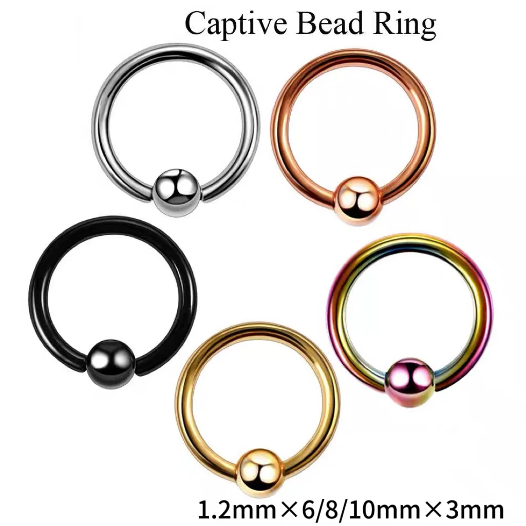 10 Stück Nase Septum Ringe Creolen Punk Augenbrauen Piercing Ring gefälschte Piercings Körper Edelstahl Schmuck Helix Universal