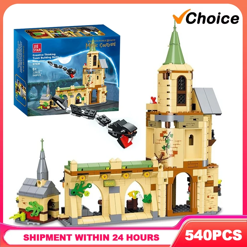 

Креативный конструктор «Академия Волшебников»: Модель Замка и Архитектурных Сооружений, Сборные Кирпичики, Игрушка, Подарок на Праздник