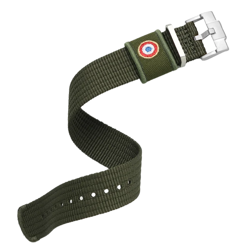 Bracelet en Nylon 22mm pour Tudor Pelagos série M2542G, bracelet de montre respirant en Nylon intégré pour hommes, noir, vert militaire 22mm