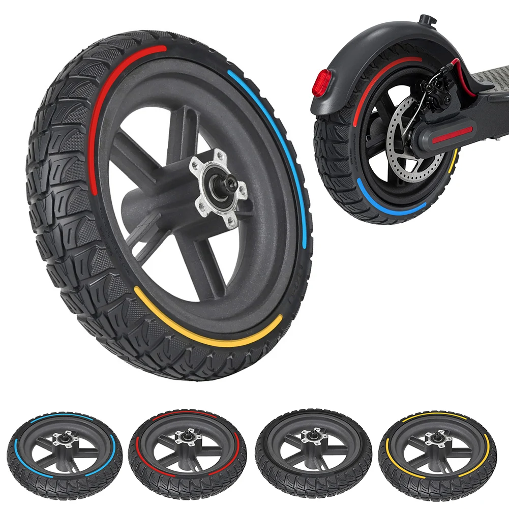 

8.5 Inch 8.5x2 Electric Scooter Solid Tires For-Xiaomi PRO Shock-absorbing Colored Tires Rubber Tire E-scooter Wheel Hubs