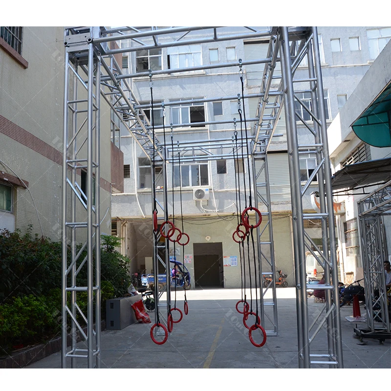 Lapangan Bermain Dalam Ruangan Sea of Multiple Rings dengan Rintangan American Ninja Warrior untuk Anak-Anak