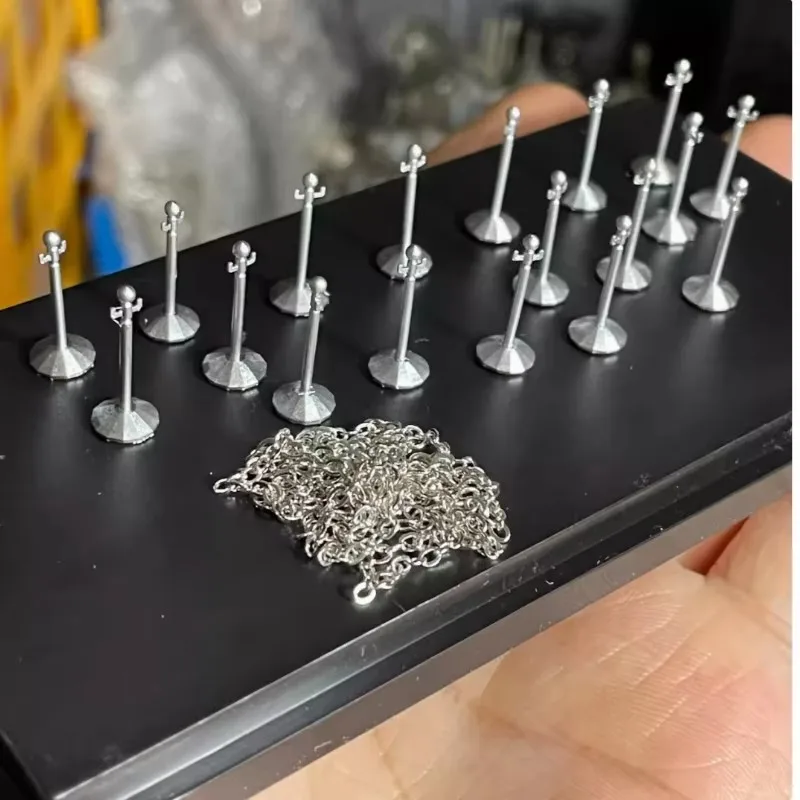 1/64 Scale Car Show Fence Modification Parts Auto Repair Tool Model Scene Accessories Miniature Garage Scene Shooting Fans