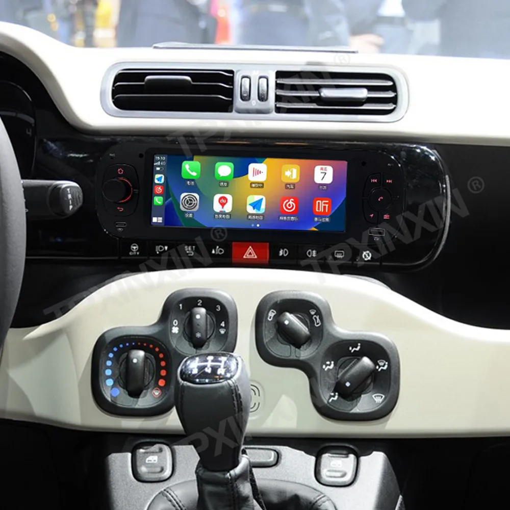 Accesorios para Automóviles, Radio para Fiat Panda 2013-2020, Android Auto, Navegación GPS, Receptor Estéreo Multimedia, Unidad Principal, Mapas Sin Conexión