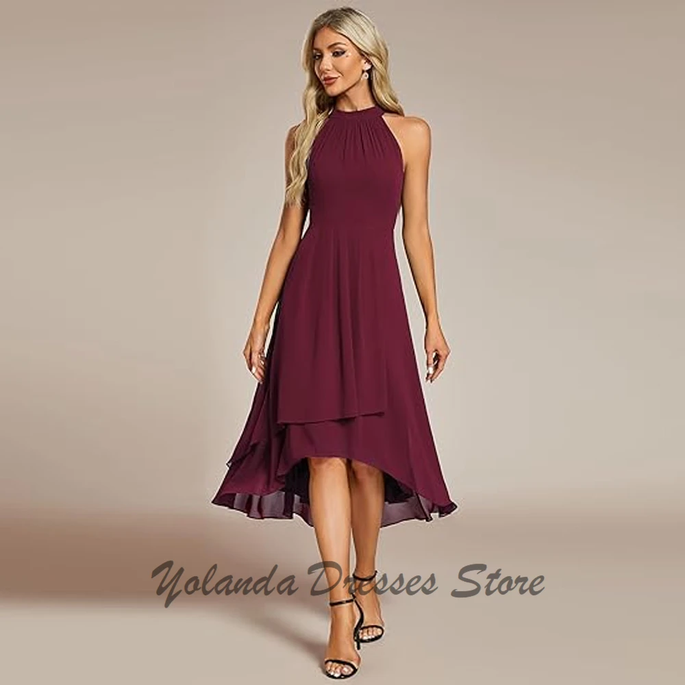 

Customized Scoop Neck Mother of The Bride Dresses Sleeveless A Line Formal Evening Gown Zipper Back Wedding Guest Dress 2025