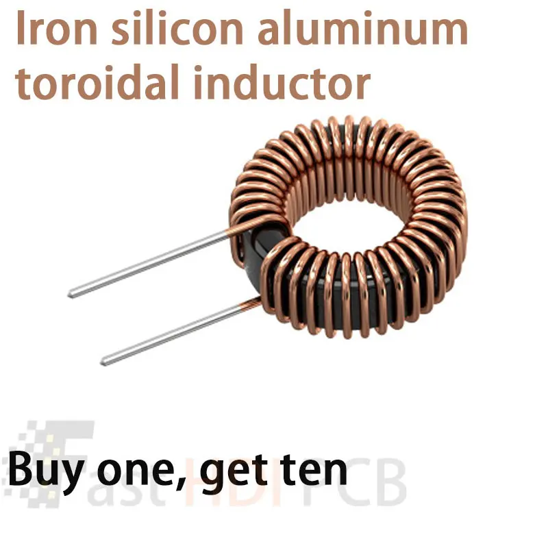 

Тороидальный Дроссель Железо-SiAl Вертикальный 10uH 22uH 33uH 47uH - Высокотоковый EMC Дроссель для Фильтров Питания ПП