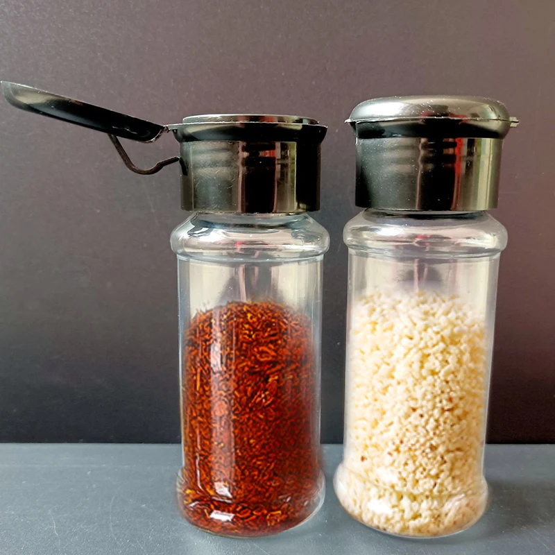 100mlseasoning shaker garrafas de plástico cozinha especiarias armazenamento condimento jar sal pimenta caixas para ferramentas gadget cozinha