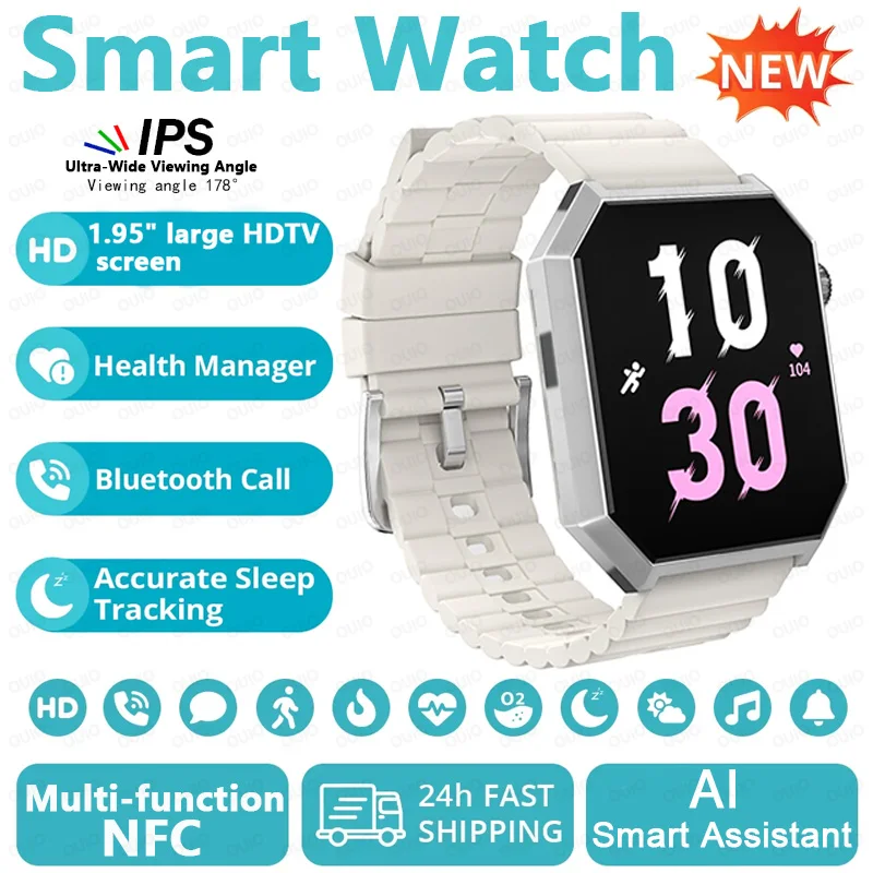 

Новинка 2023 года, умные часы с 3D-меню, многофункциональные, NFC, IP68, водонепроницаемые, умный помощник, спортивные умные часы для мониторинга здоровья
