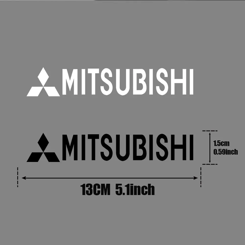 4pcs PVC Car Body Sticker Decal Auto Accessories For Mitsubishi Ralliart Lancer Outlander ASX Competition Pajero V73 l200 Colt