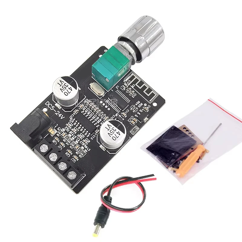Bluetooth 5.0 Channel Digital Audio Power Amplifier Module 20W 30W 40W 50W*2 Knob Adjustment Volume Band Switch