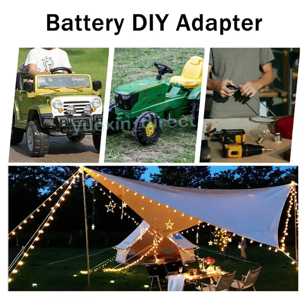 DIY-Adapter Power Wheel-Anschluss für Aldi Ferrex Activ Energy Li-Ionen-Batterie 14awg für RC-Auto, Robotik, RC-Truck 3D-Druck