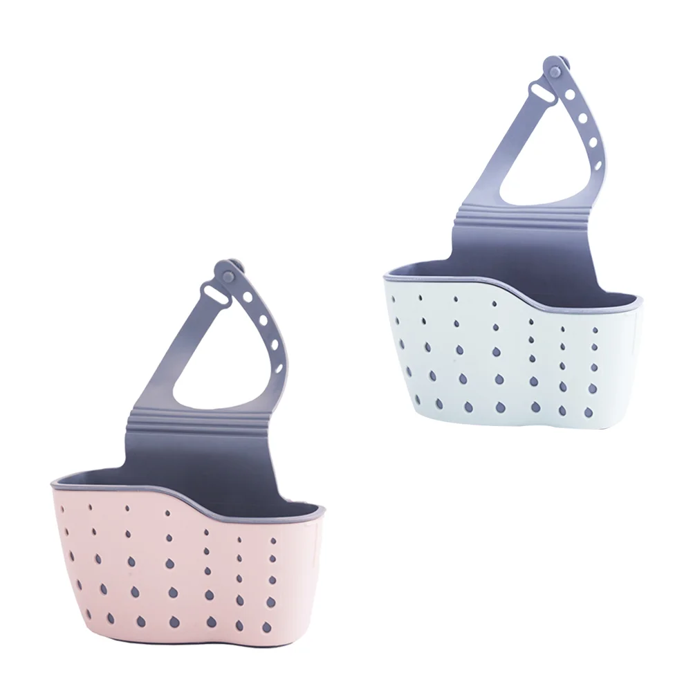 

2 Pcs Sink Drainer Basket Strainer Kitchen Rack Tools Colander Drying Accessories Faucet Filters
