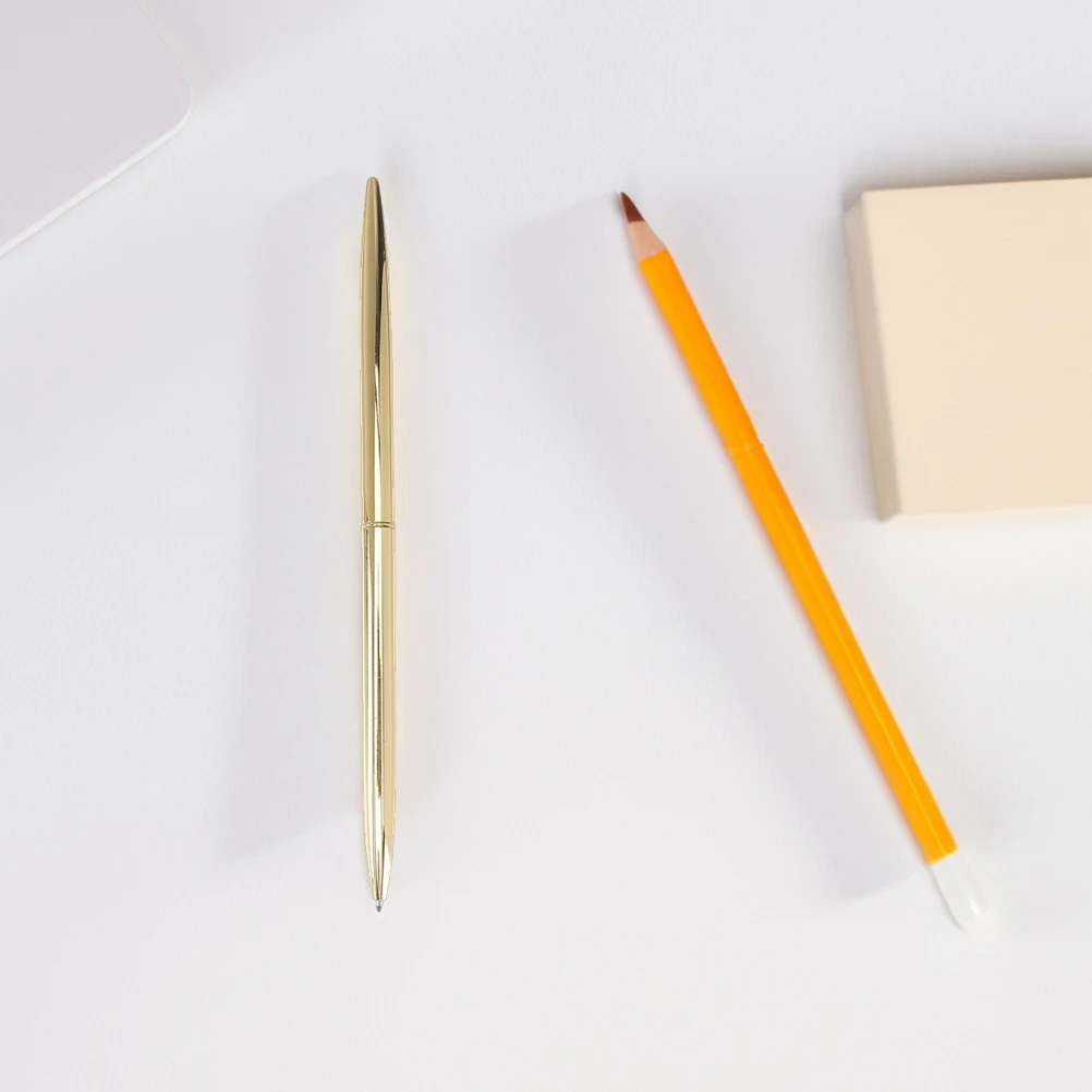 

5pcs Metal Ballpoint Pens Smooth Writing Gold Pens For Office Business Teachers Students Guest Signing Daily Use Elegant