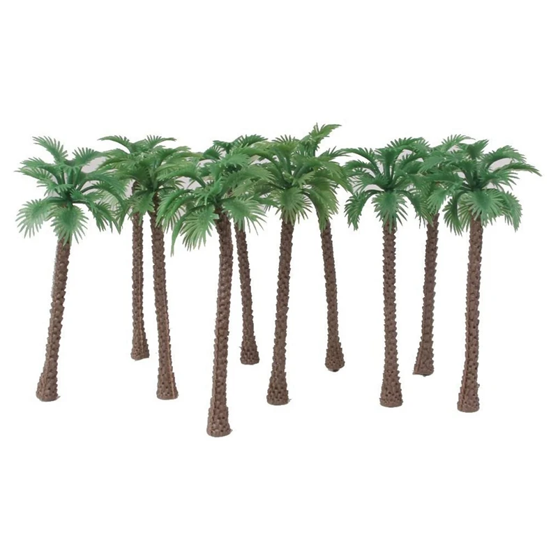 200 Pcs Coconut Palm Model Trees/Scenery Model Plastic Artificial Layout Rainforest Diorama