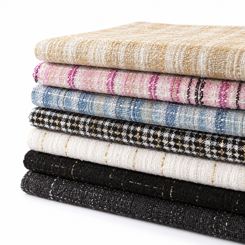 Luxury Tweed Fabric Boucle Fabric for Jacket Coat Skirt Dress Sewing Cloth DIY Handmade Upholstery Bag Fashion Garment Textile view 6