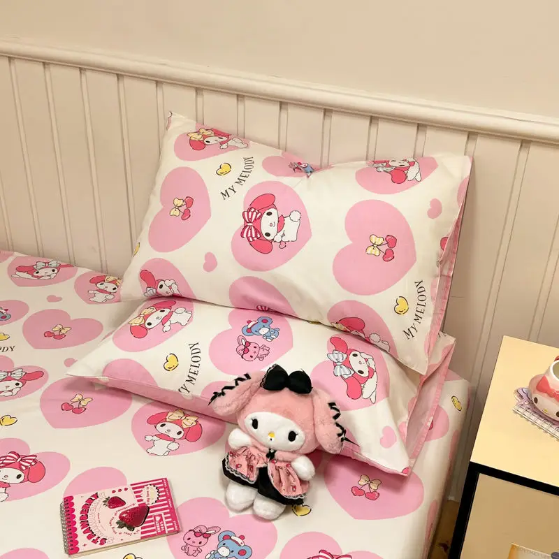 

1Pcs Kuromi Cinnamoroll Anime Kawaii Sanrio Cotton Pillowcase Cute Cartoon My Melody Household Bed Pillow Cover Gifts for Girls