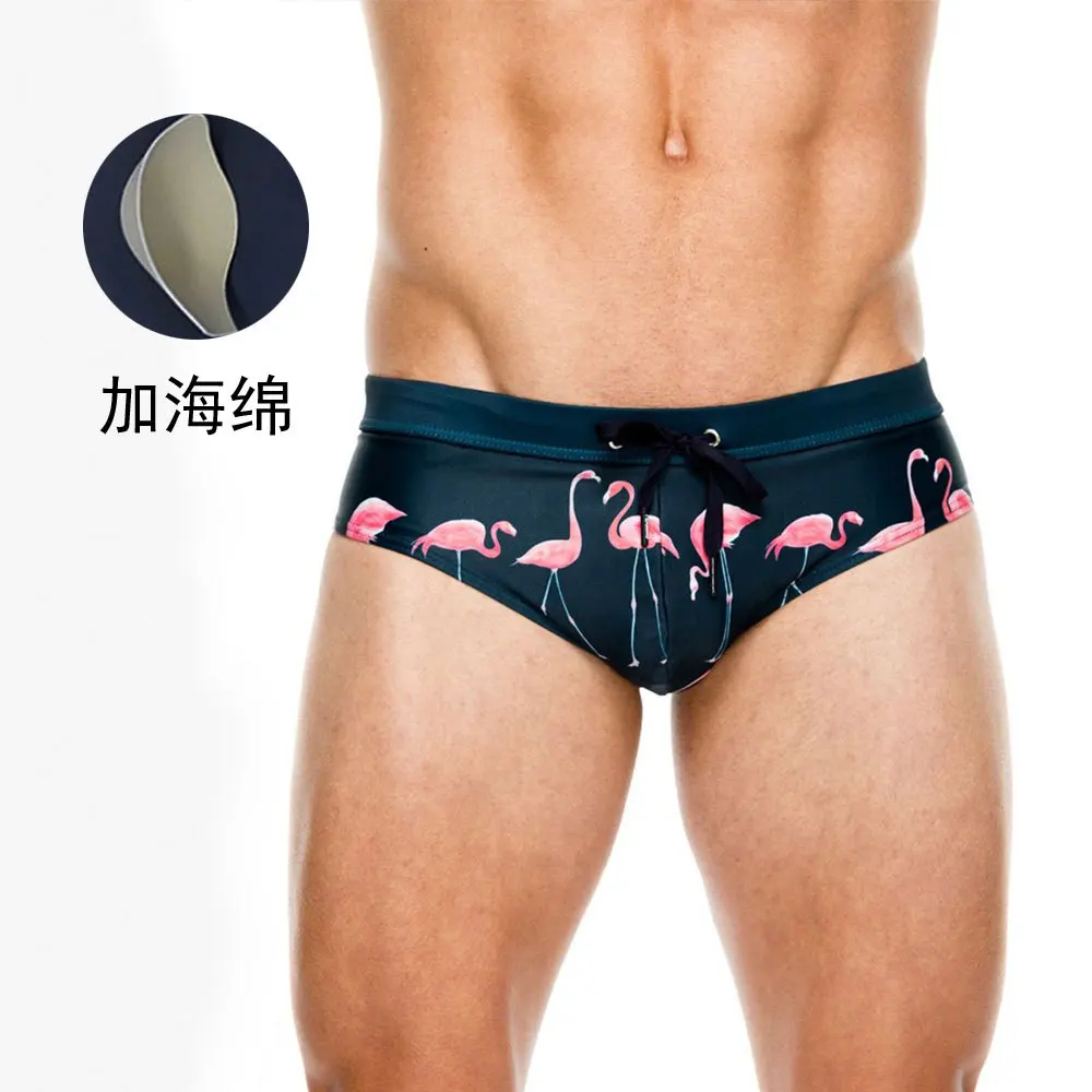 

Мужские модные сексуальные трусы Liebird, противолегкие плавки с большой трехмерной чашкой