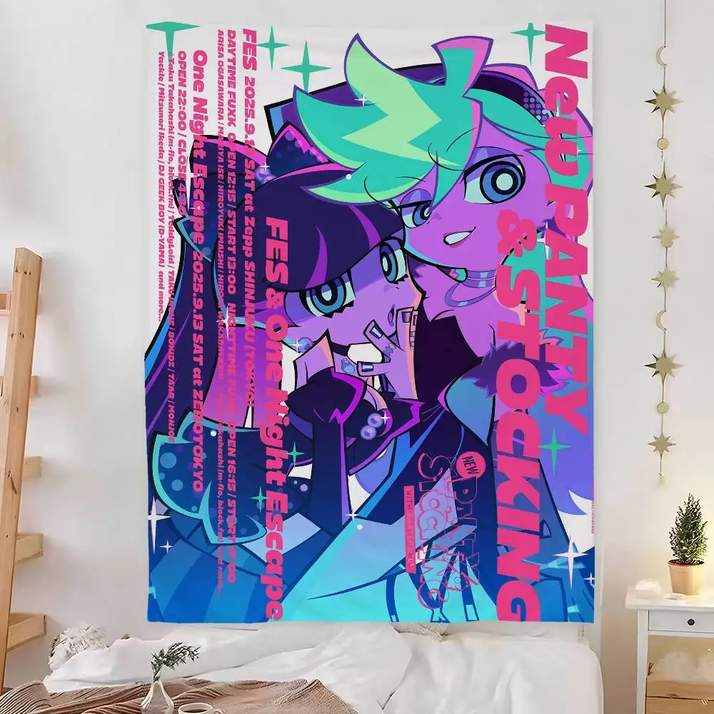 Japanese  P-panty and stocking Tapestry Bedroom Living Bar Garden Outdoor Microfiber festival Decoration Background Art Banner
