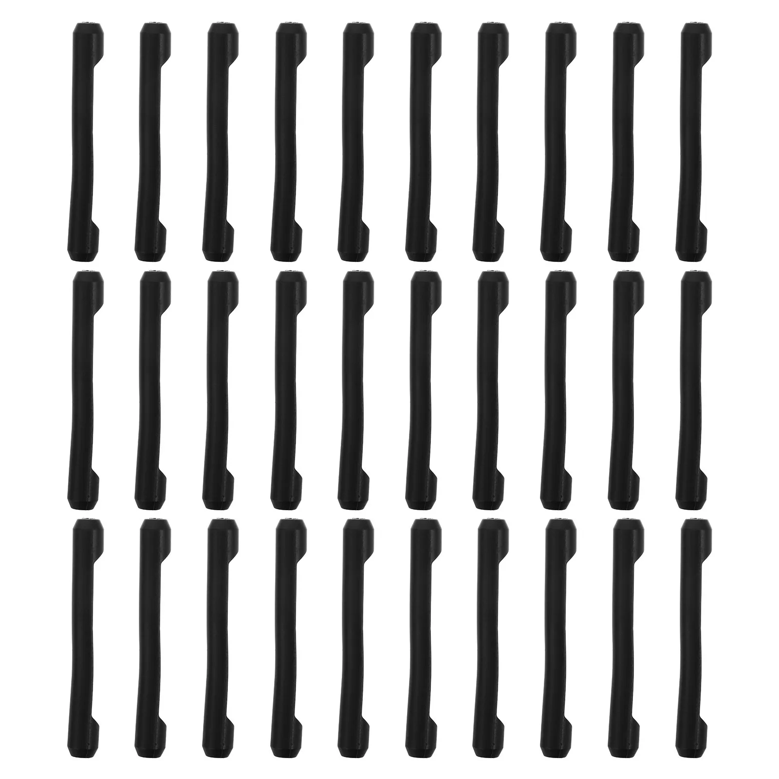 40 زوجًا من وسائد الأذن المصنوعة من السيليكون باللون الأسود المضاد للانزلاق نصائح معبد للرياضة المريحة والاستخدام اليومي وأكمام أذرع النظارات