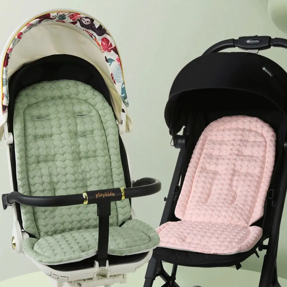 

Breathable Baby Pram Cushion Stroller Accessories Solid Color Baby Stroller Cushion Dining Chair Soft Pushchair Car Mat