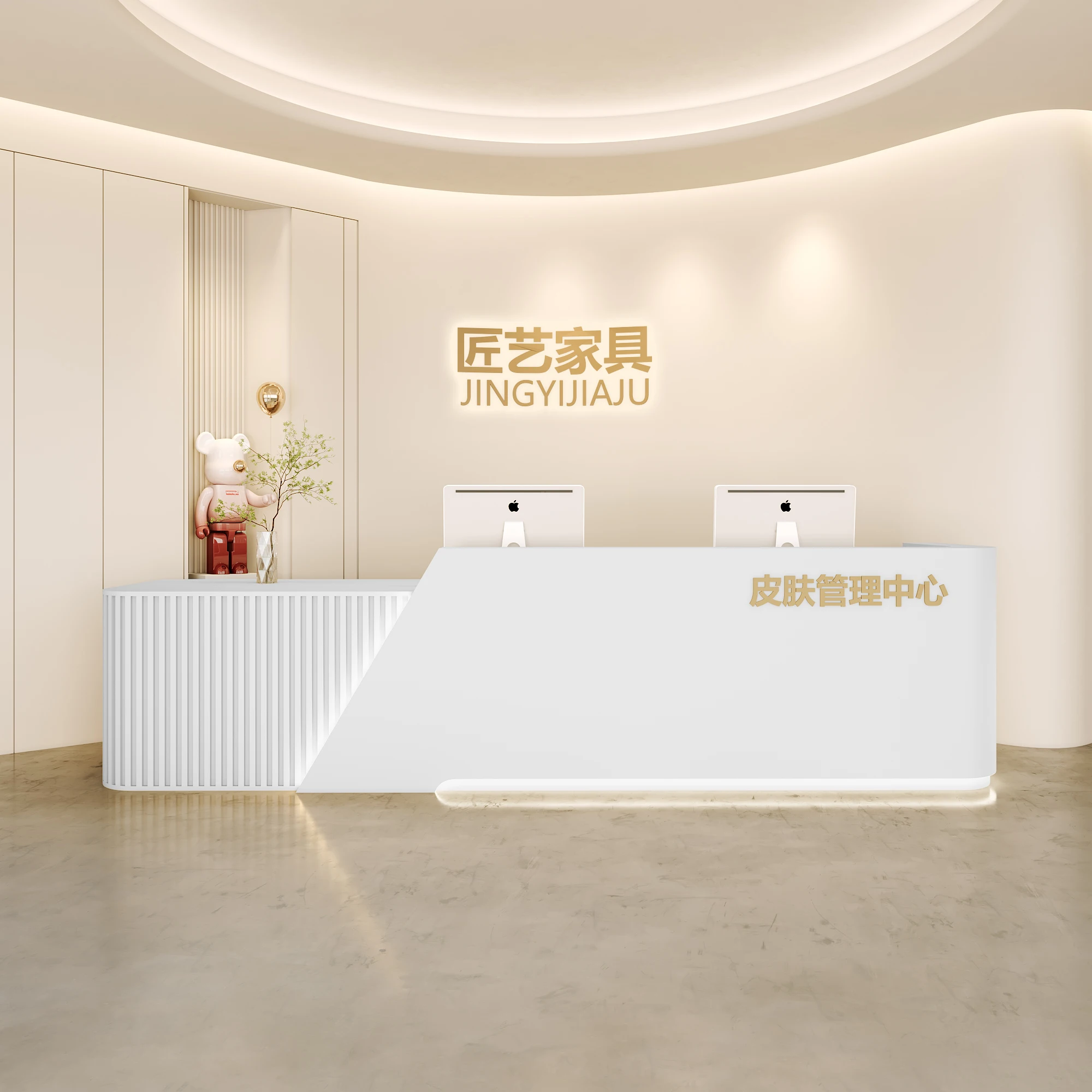 Modern Consable Reception Desks Cashier Luxury Mobile Office Cashier Table Service Mostrador Recepcion Beauty Salon Furniture