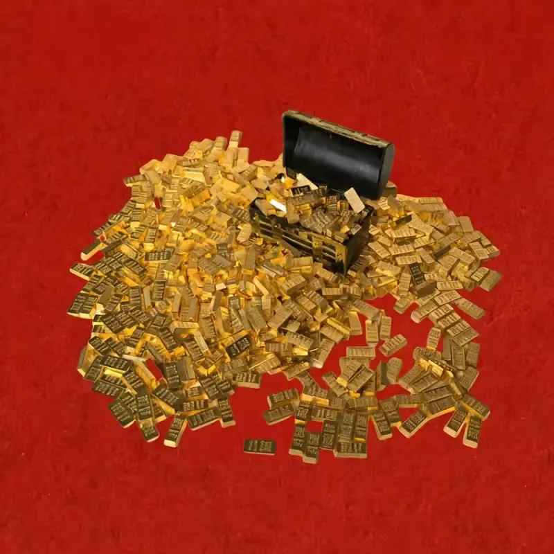 Simulierter Mini-Goldbarren, Zinklegierung, Heim- und Schreibtischdekoration, Casual-Accessoire, Einweihungsgeschenk, Perfektes Geschenk und Kunsthandwerk – Detail 3