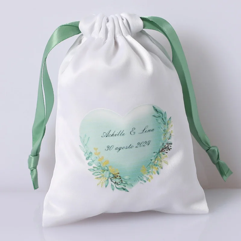 

Thicker White Silk Satin Jewelry Gift Bags Earring Ring Drawstring Packaging Sack Organizer Pouch Wedding Favor Candy Bag