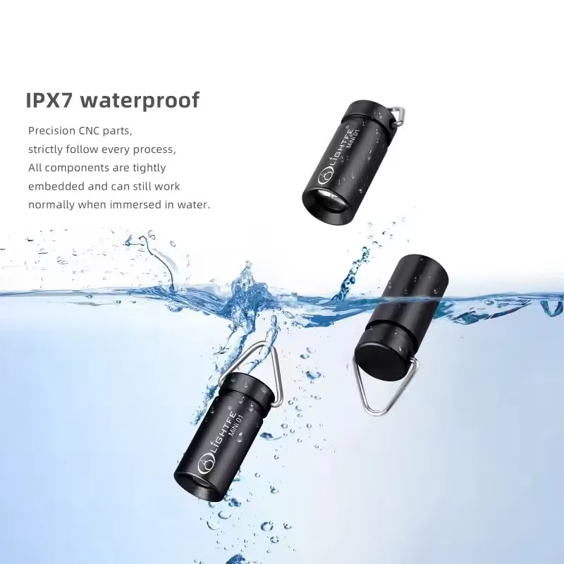 4.5G Mini Aluminum Alloy Flashlight Small Torch Waterproof Camping Light White Light Outdoor Survival Tool Portable Pocket Keych