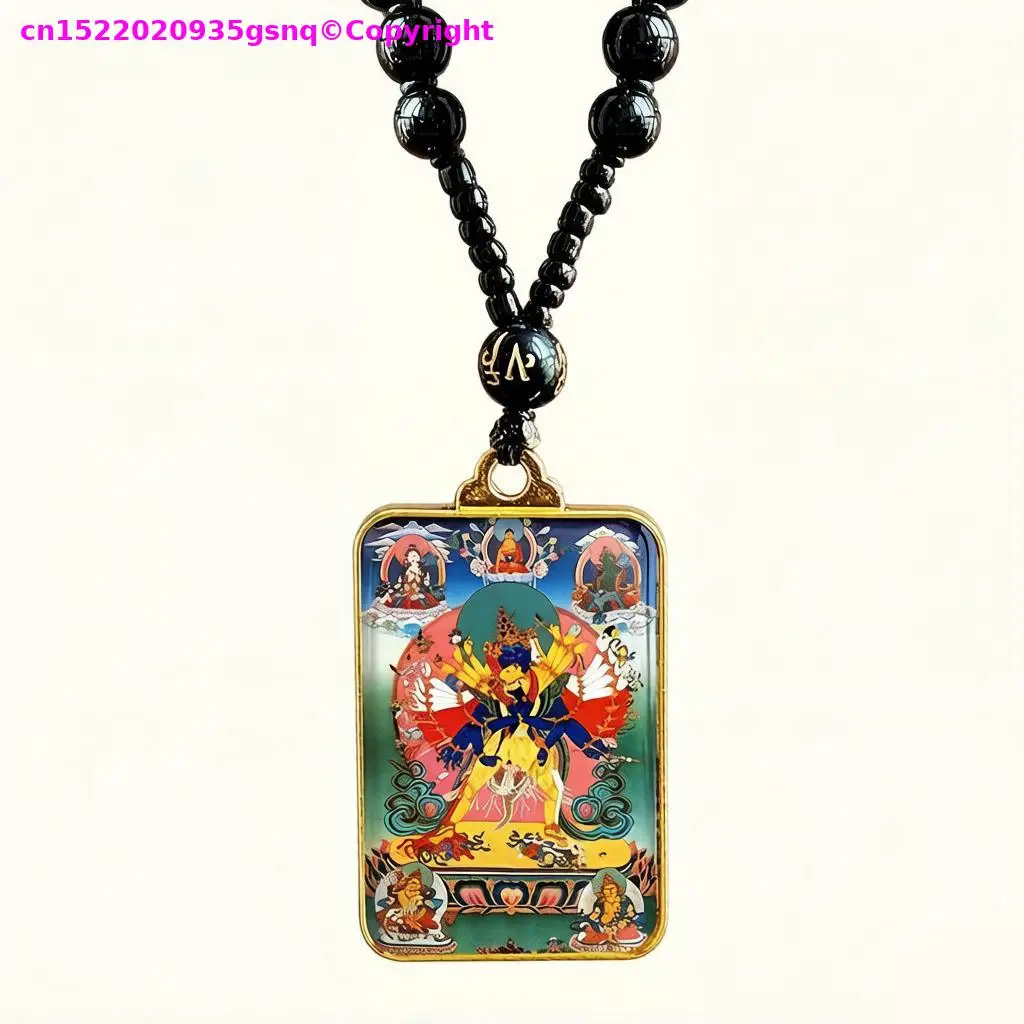 Exclusive 2026 NEW Peace talisman guardian Kalachakra Vajra Mantra mandala Pendant Protective charm Amulet