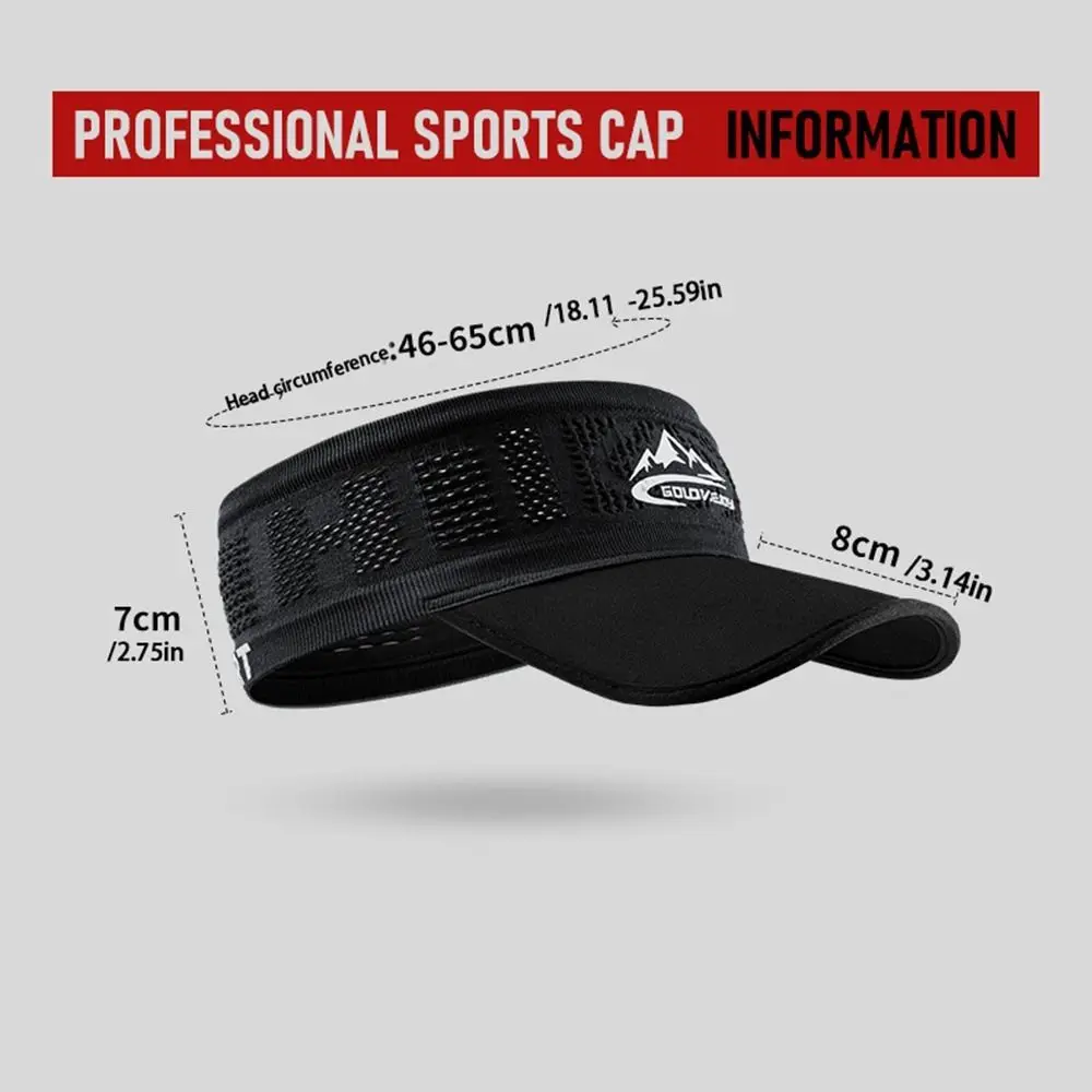 Running Sunscreen Sun Shade Visor Sports Equipment Hairband Sweat-absorbing Elastic Hair Band Sports Hats Women Cap Men Hats