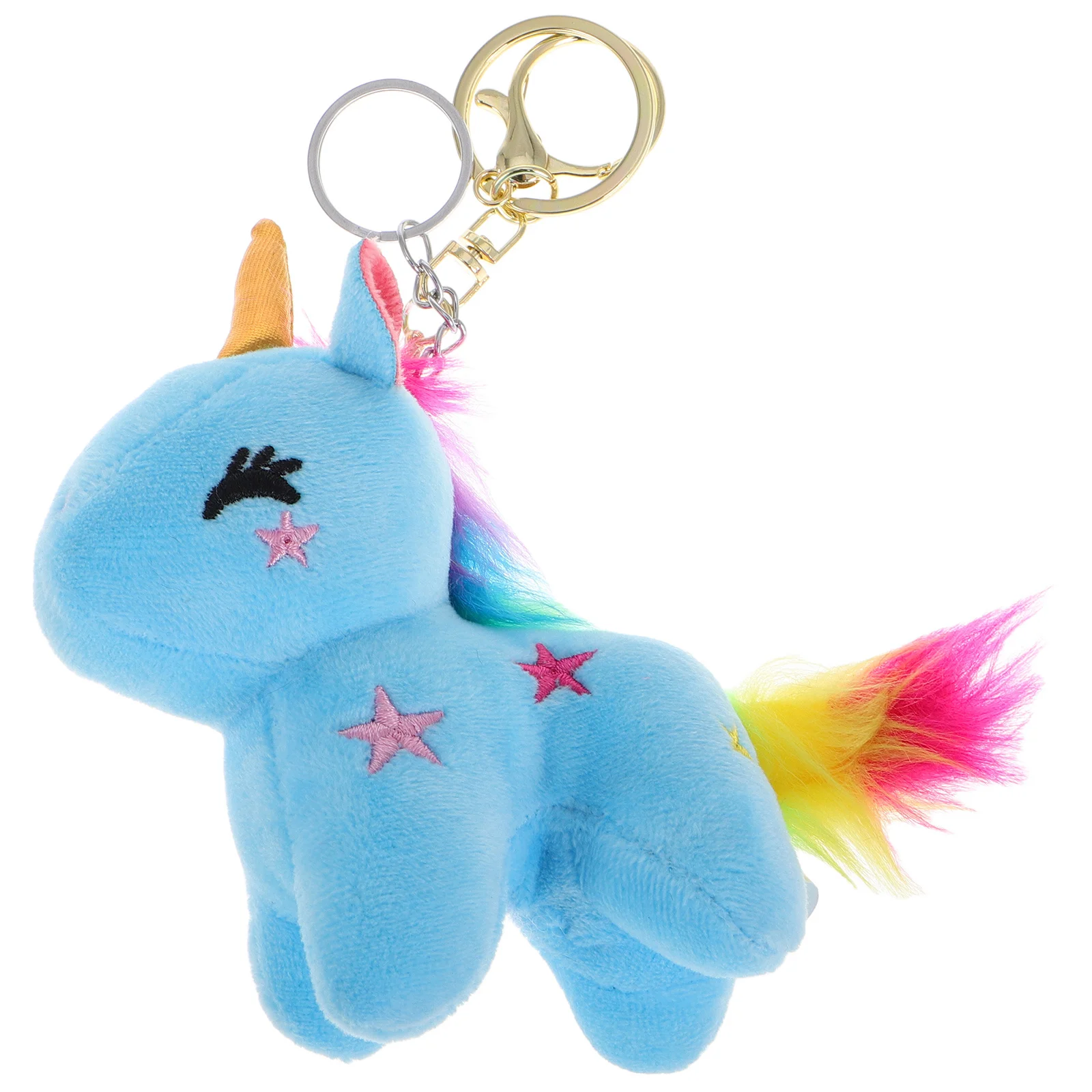 

Unicorn Keychain Soft Animal Stuffed Keyring For Backpack Handbag Car Keys Kids Girls Birthday Party Favor Accessory