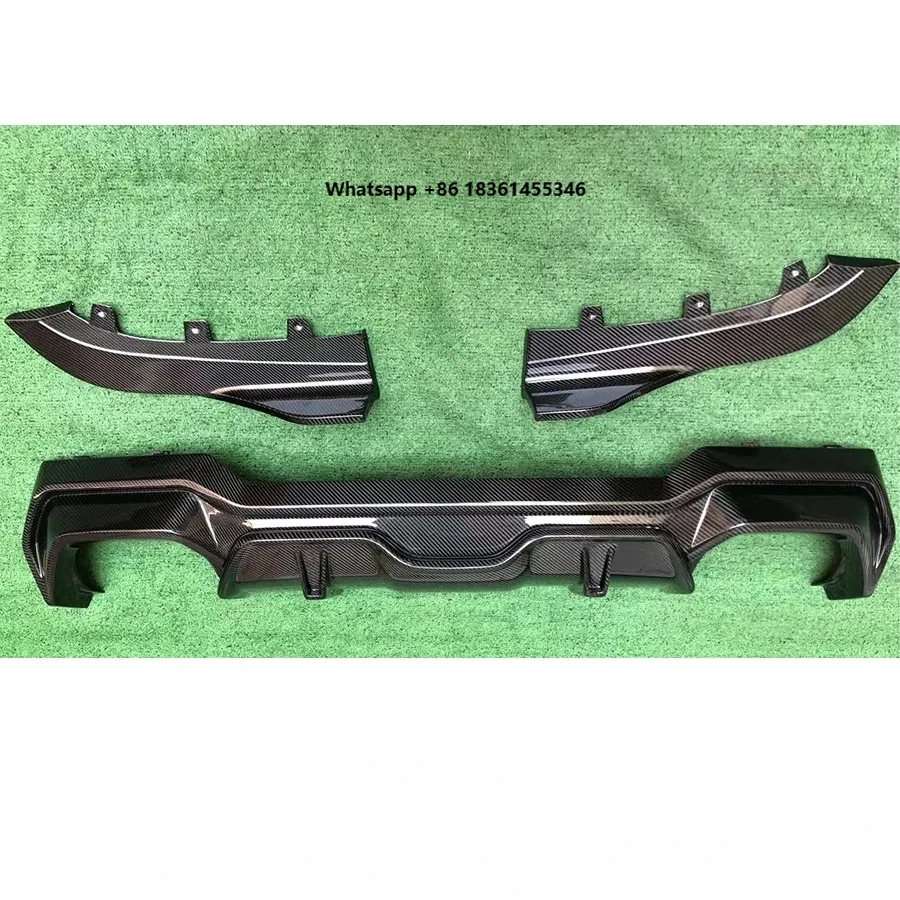 

For 4 Series G22 G23 430 425 Carbon Fiber Back lip Car Rear Bumper Diffuser Rear Splitters Spoiler Back lip Upgrade body kit