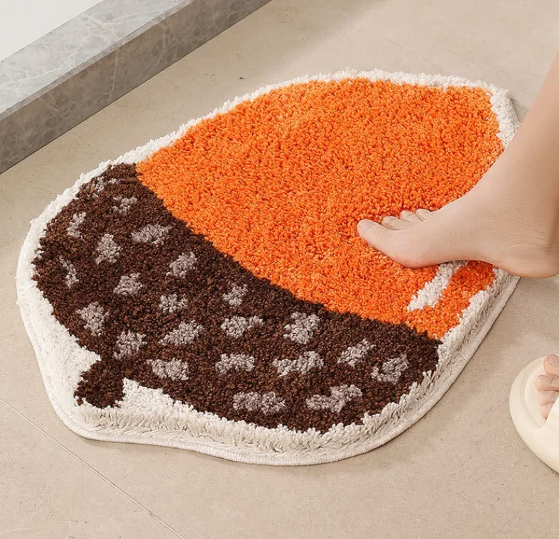 Cute Cartoon Pine Cone Tufted Thickened Absorbent Quick-drying Soft Skin-friendly Bathroom floor mats