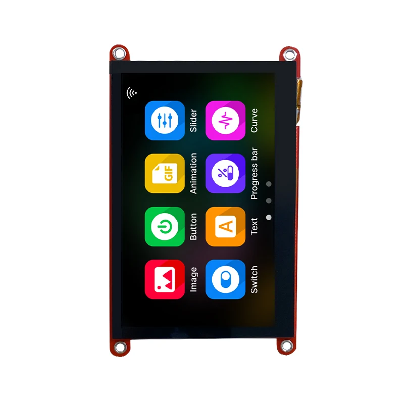 GUITION HMI interface screen 4.3 inch capacitive touch IPS or without touch 480x272 400MHz dominant frequency software editing